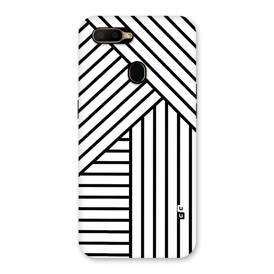 Lines Pattern Stripes Back Case for Oppo A5s