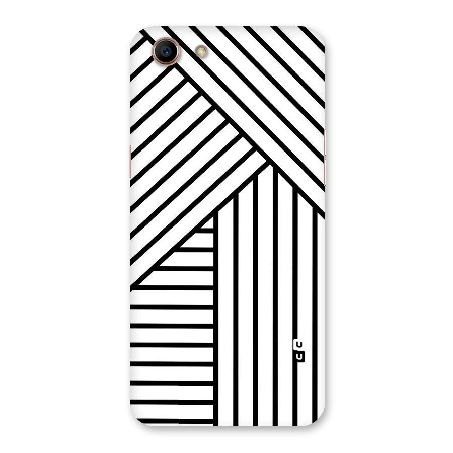 Lines Pattern Stripes Back Case for Oppo A83 (2018)