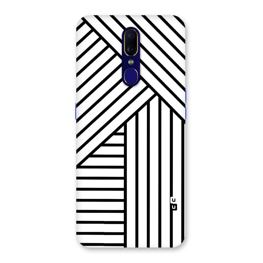 Lines Pattern Stripes Back Case for Oppo F11