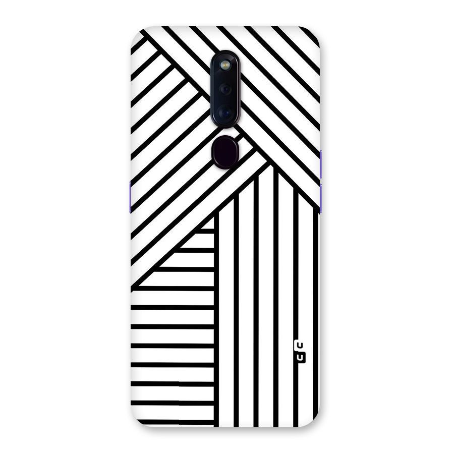 Lines Pattern Stripes Back Case for Oppo F11 Pro