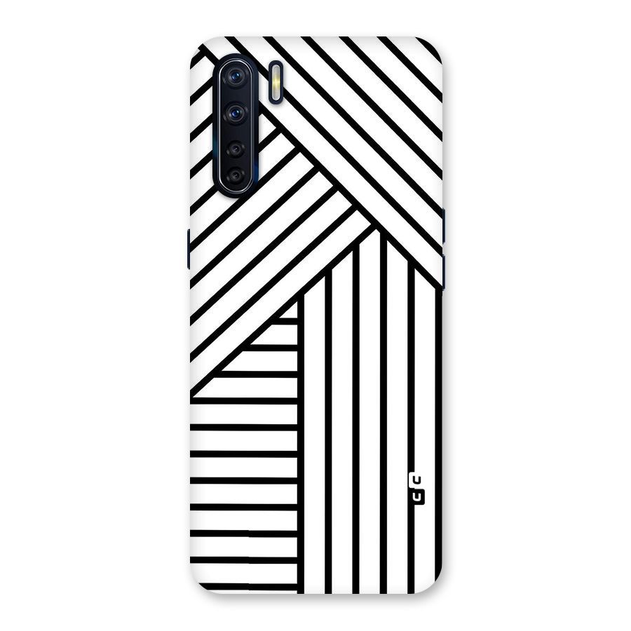 Lines Pattern Stripes Back Case for Oppo F15