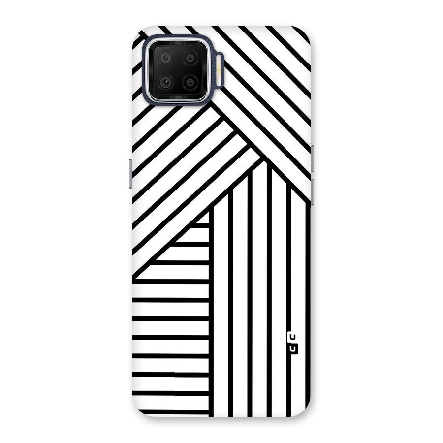 Lines Pattern Stripes Back Case for Oppo F17