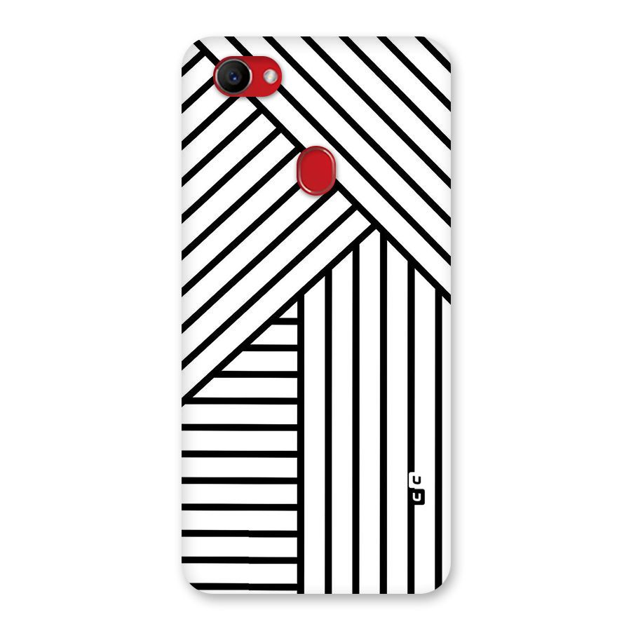 Lines Pattern Stripes Back Case for Oppo F7