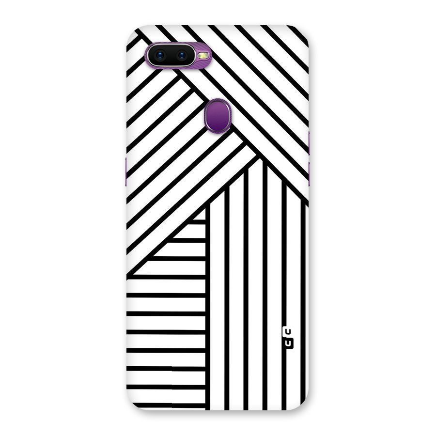 Lines Pattern Stripes Back Case for Oppo F9