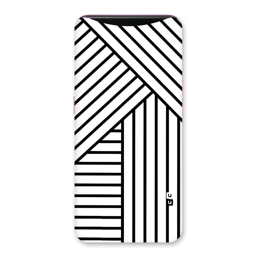 Lines Pattern Stripes Back Case for Oppo Find X