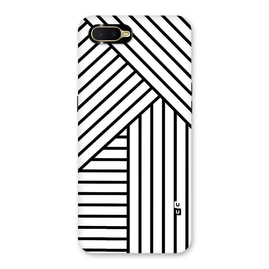 Lines Pattern Stripes Back Case for Oppo K1