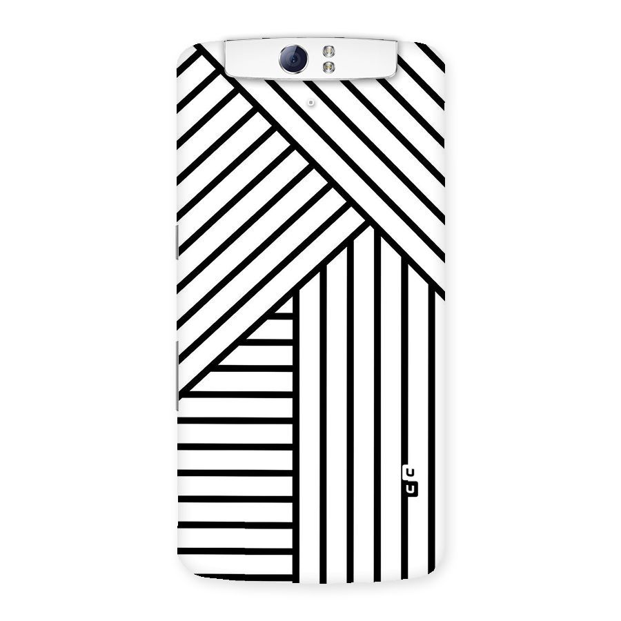 Lines Pattern Stripes Back Case for Oppo N1
