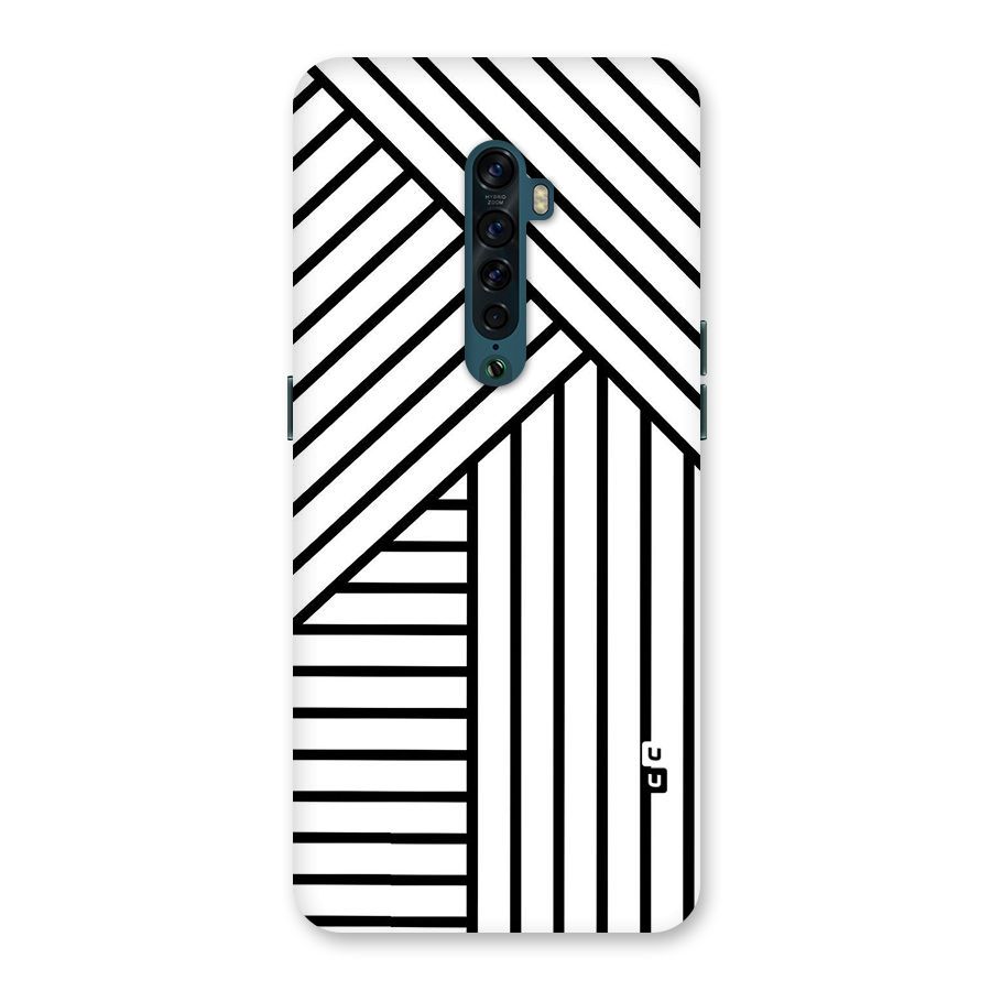 Lines Pattern Stripes Back Case for Oppo Reno2