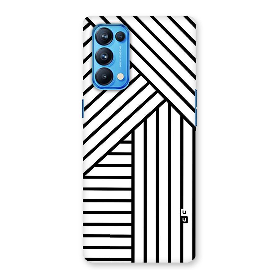Lines Pattern Stripes Back Case for Oppo Reno5 Pro 5G