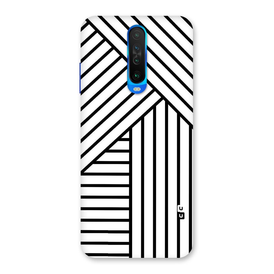 Lines Pattern Stripes Back Case for Poco X2