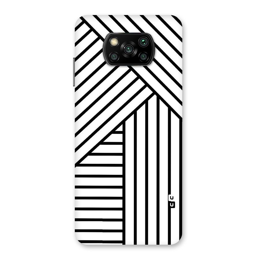 Lines Pattern Stripes Back Case for Poco X3