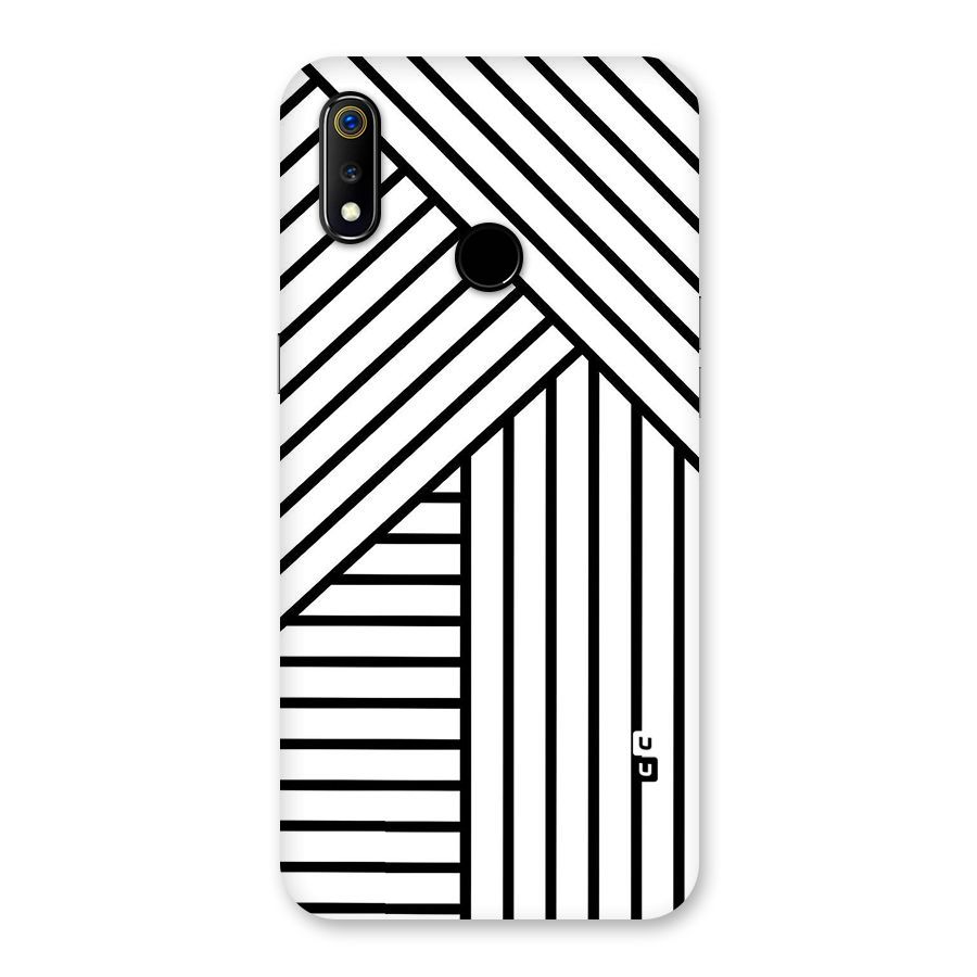 Lines Pattern Stripes Back Case for Realme 3