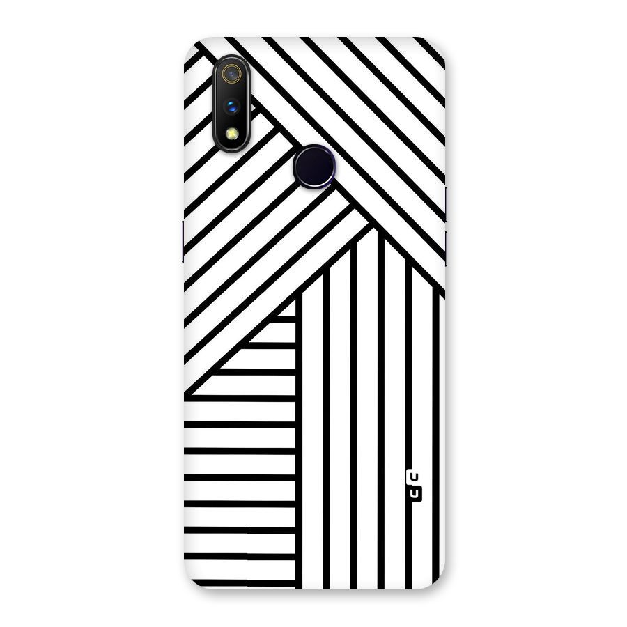 Lines Pattern Stripes Back Case for Realme 3 Pro