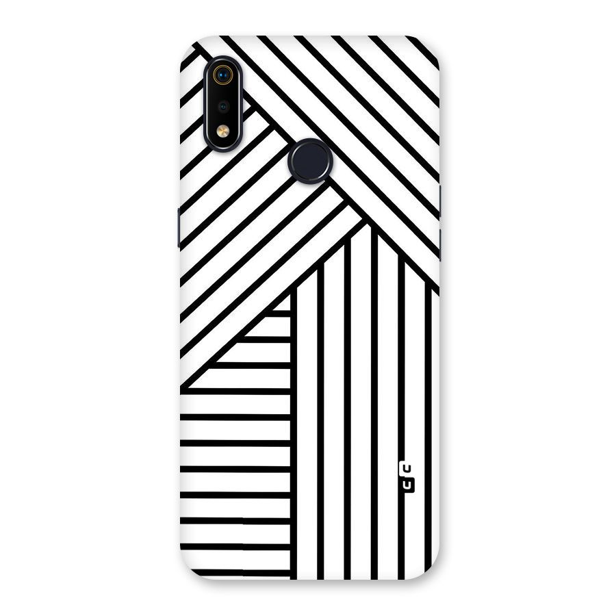 Lines Pattern Stripes Back Case for Realme 3i