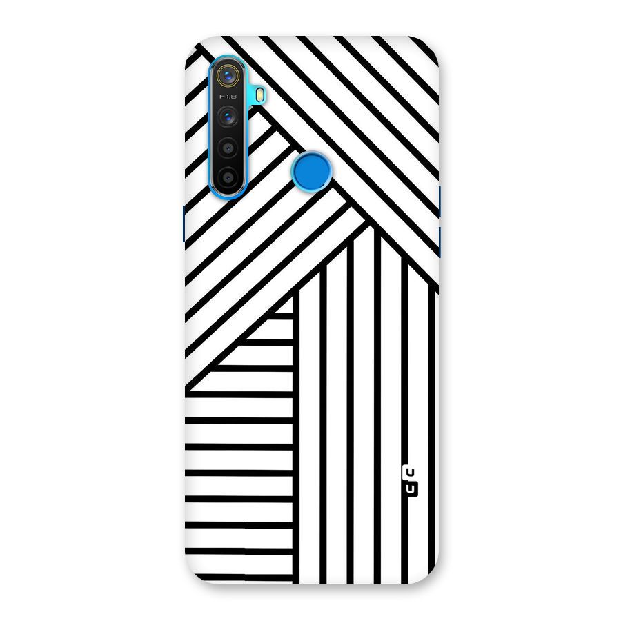Lines Pattern Stripes Back Case for Realme 5