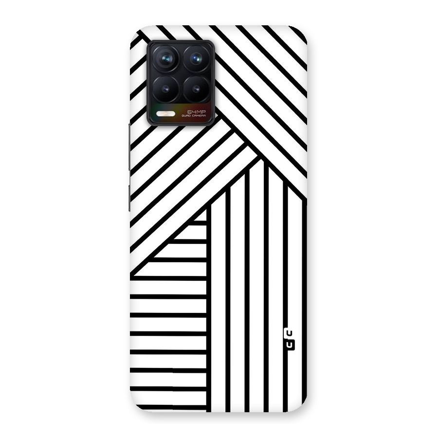 Lines Pattern Stripes Back Case for Realme 8