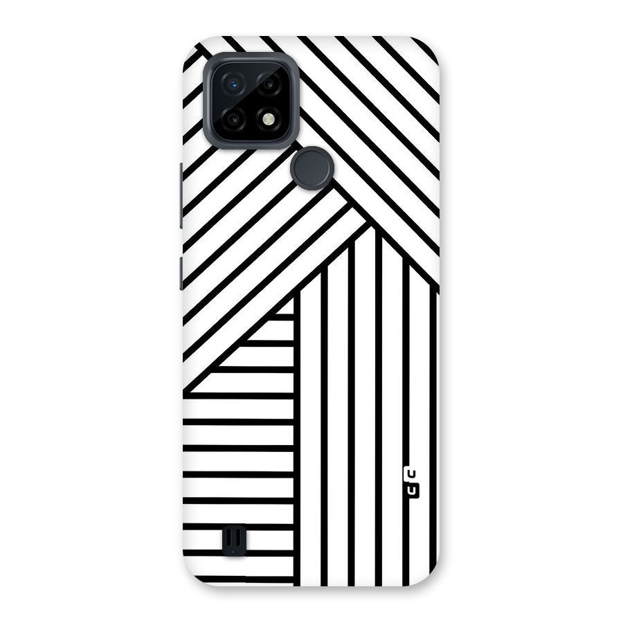 Lines Pattern Stripes Back Case for Realme C21