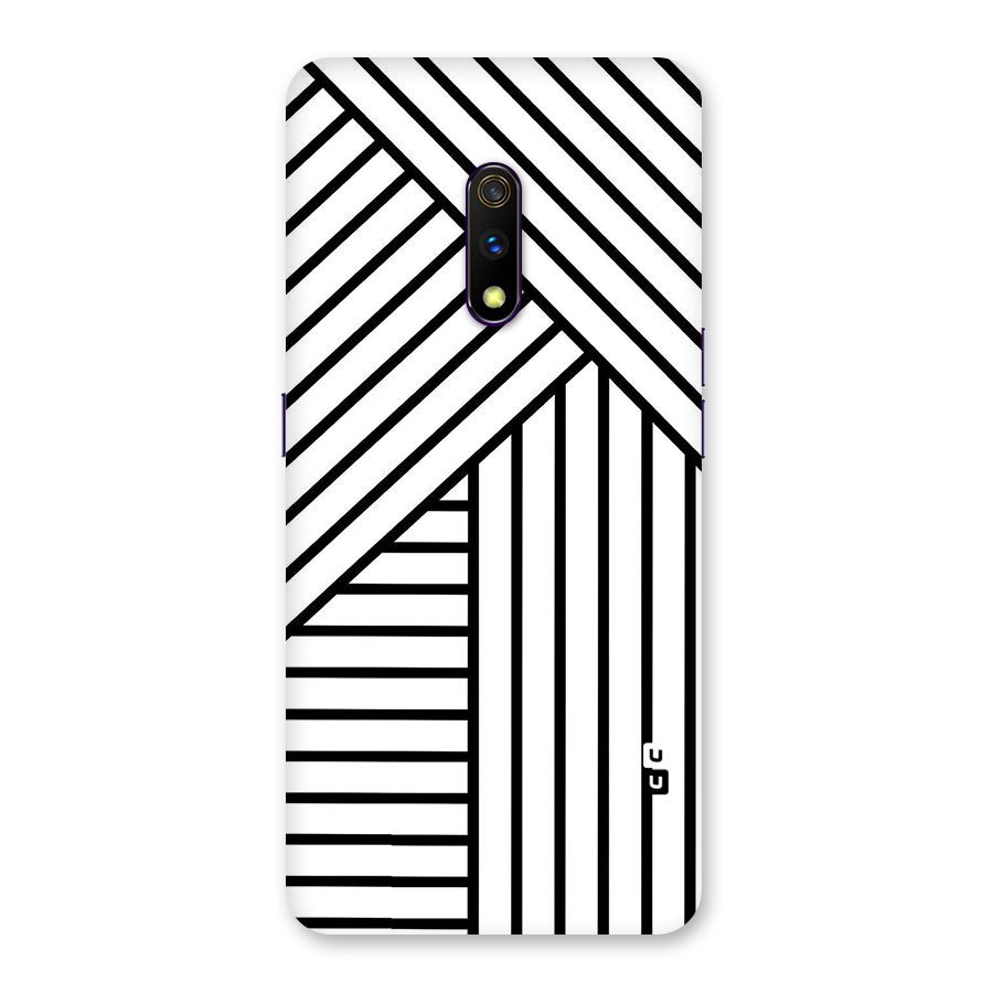 Lines Pattern Stripes Back Case for Realme X