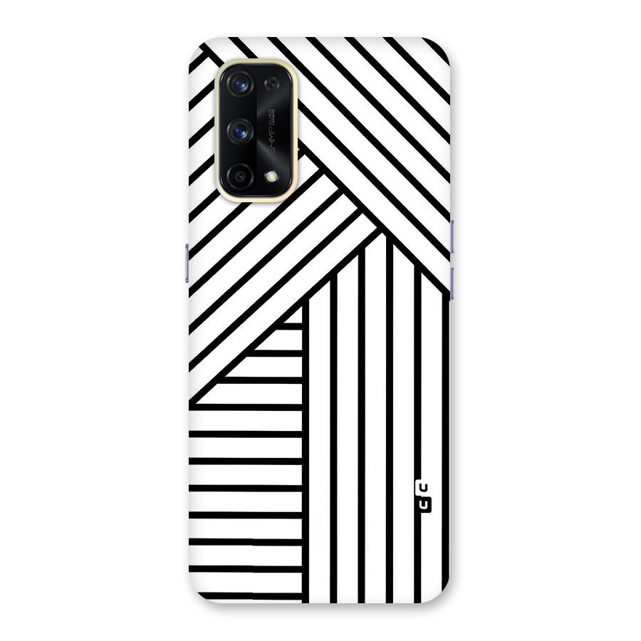 Lines Pattern Stripes Glass Back Case for Realme X7 Pro
