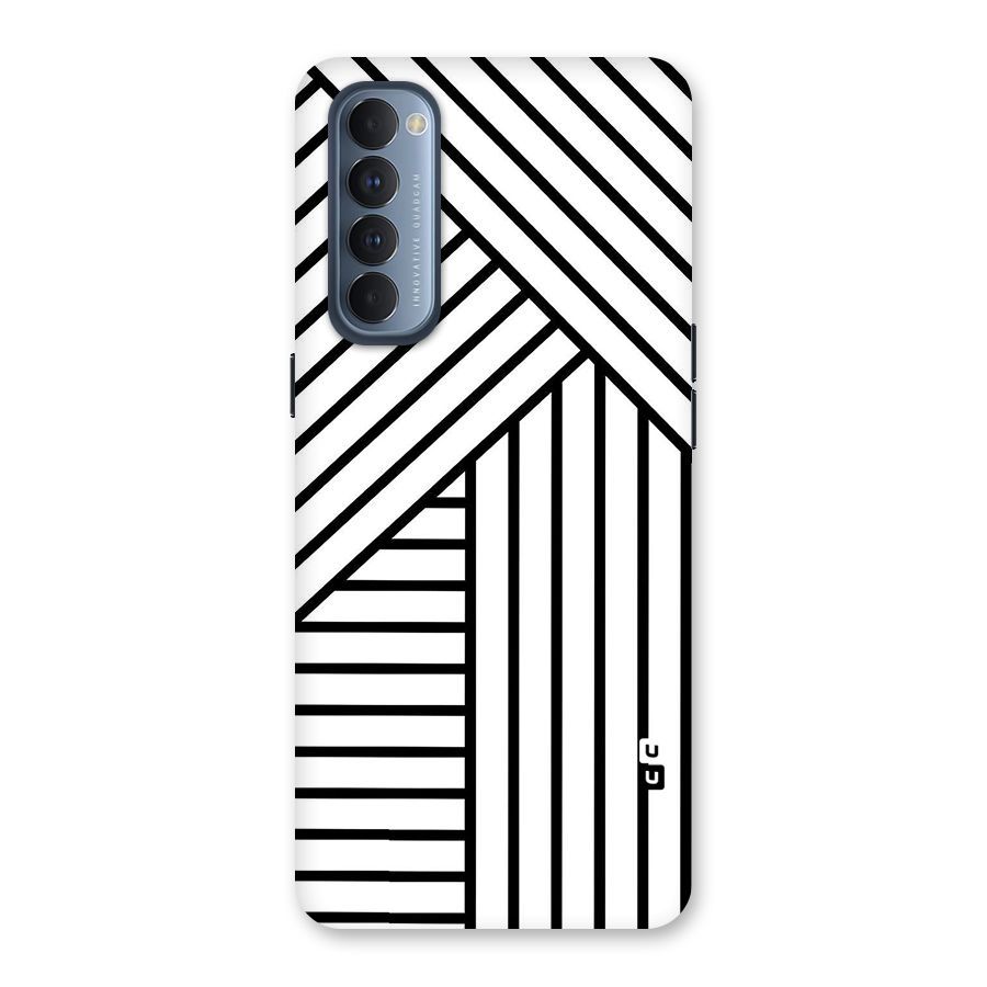 Lines Pattern Stripes Back Case for Reno4 Pro