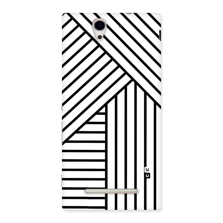 Lines Pattern Stripes Back Case for Sony Xperia C3