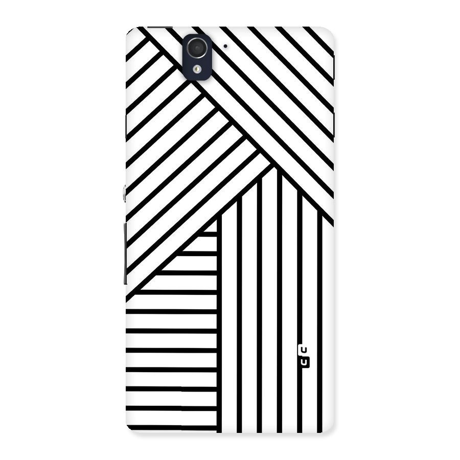 Lines Pattern Stripes Back Case for Sony Xperia Z