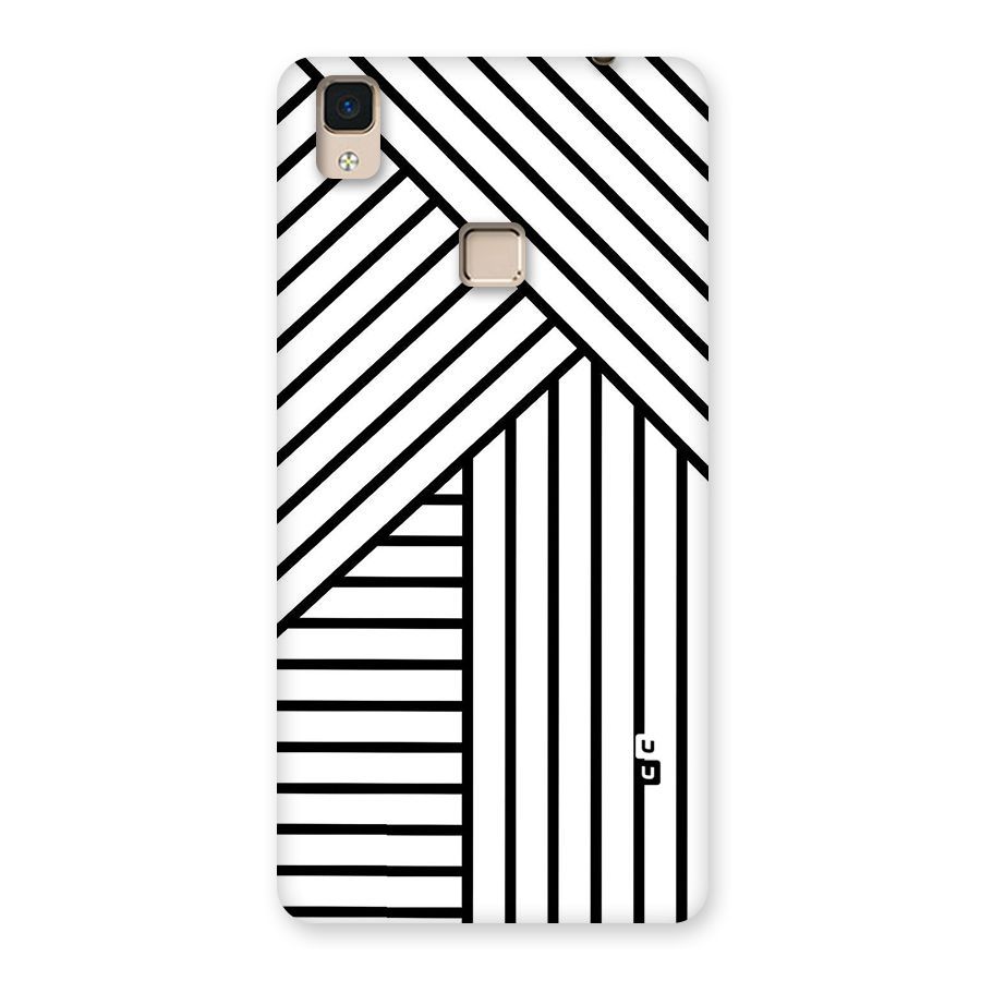 Lines Pattern Stripes Back Case for V3 Max