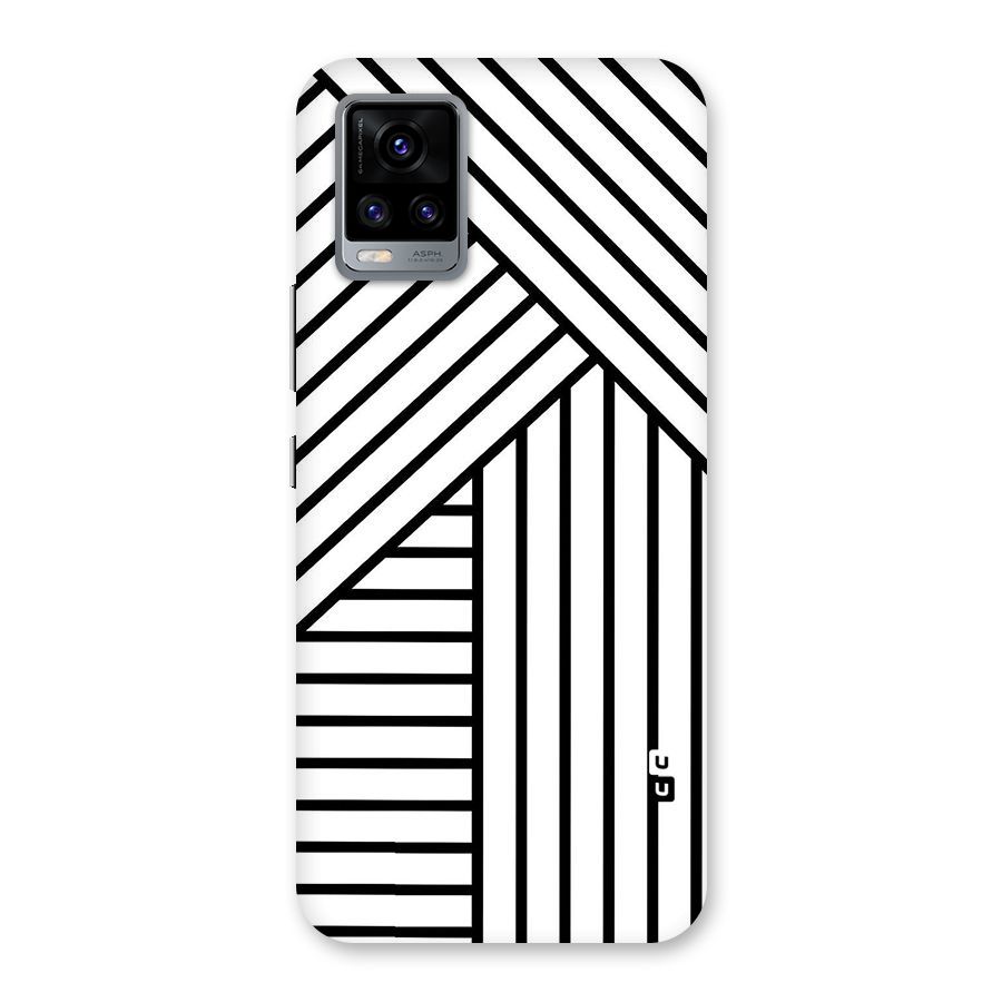 Lines Pattern Stripes Back Case for Vivo V20