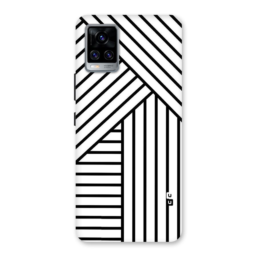 Lines Pattern Stripes Back Case for Vivo V20 Pro