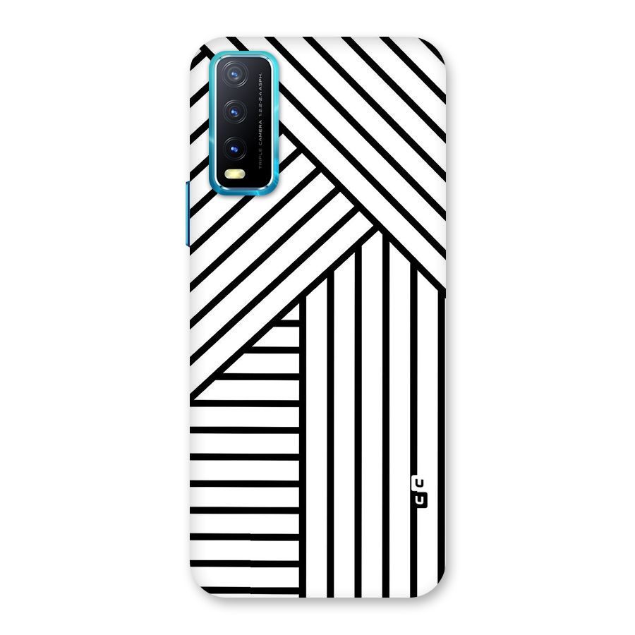 Lines Pattern Stripes Back Case for Vivo Y20G