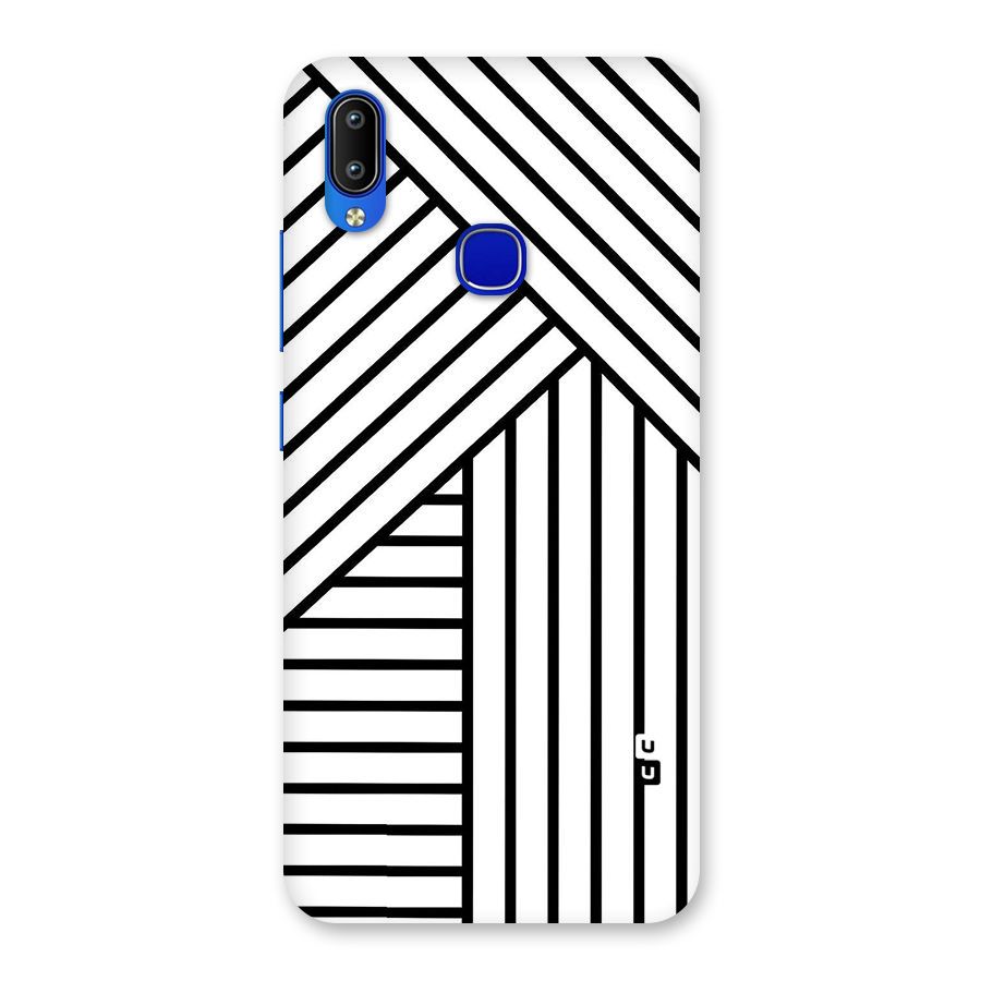 Lines Pattern Stripes Back Case for Vivo Y91