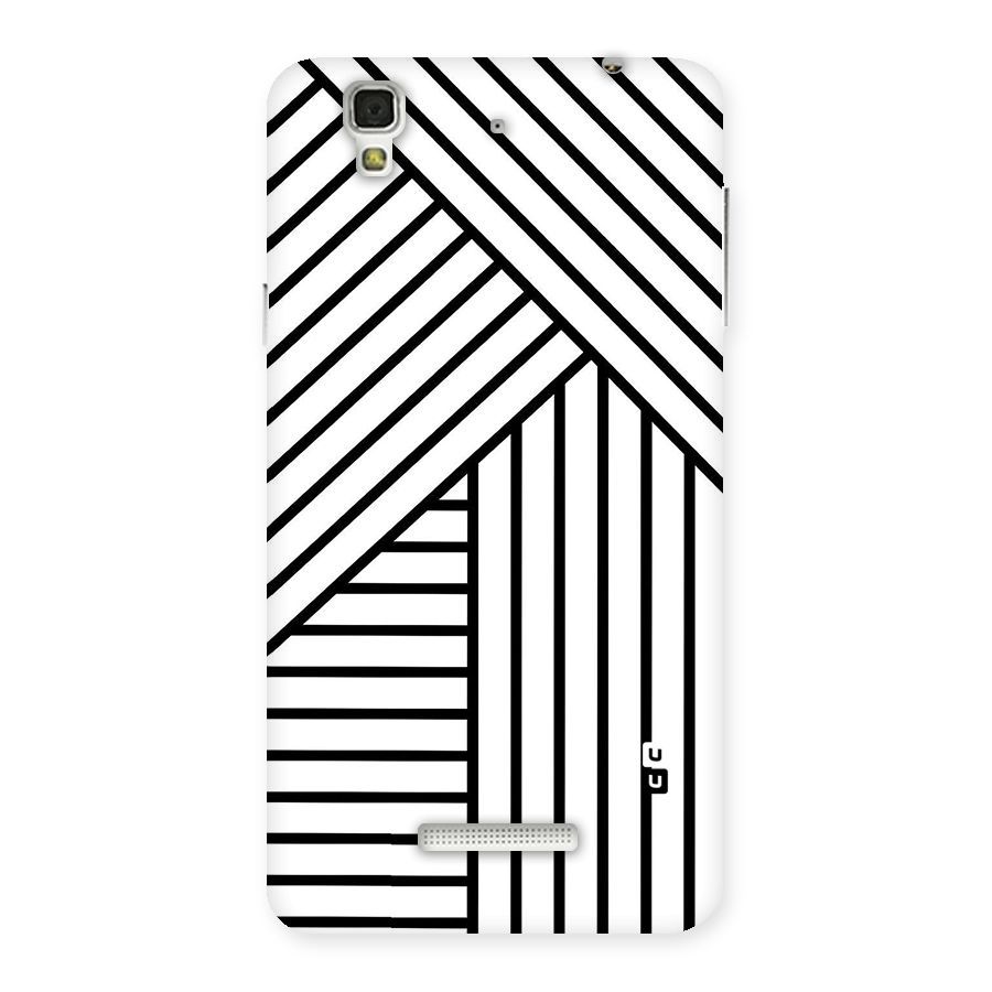 Lines Pattern Stripes Back Case for YU Yureka Plus