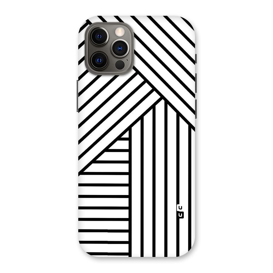 Lines Pattern Stripes Back Case for iPhone 12 Pro
