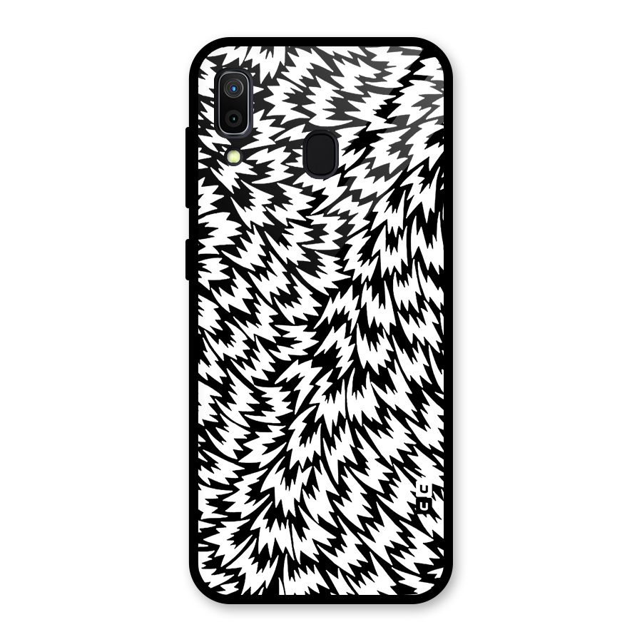Lion Abstract Art Pattern Glass Back Case for Galaxy A30
