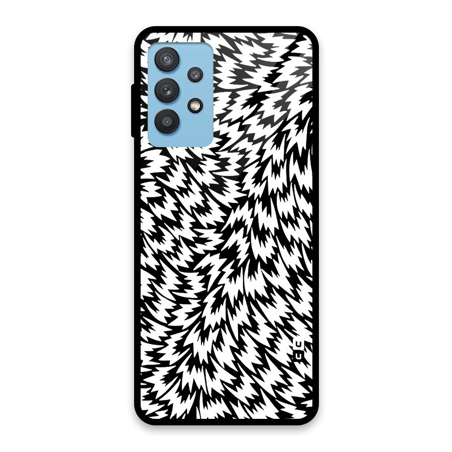 Lion Abstract Art Pattern Glass Back Case for Galaxy M32 5G