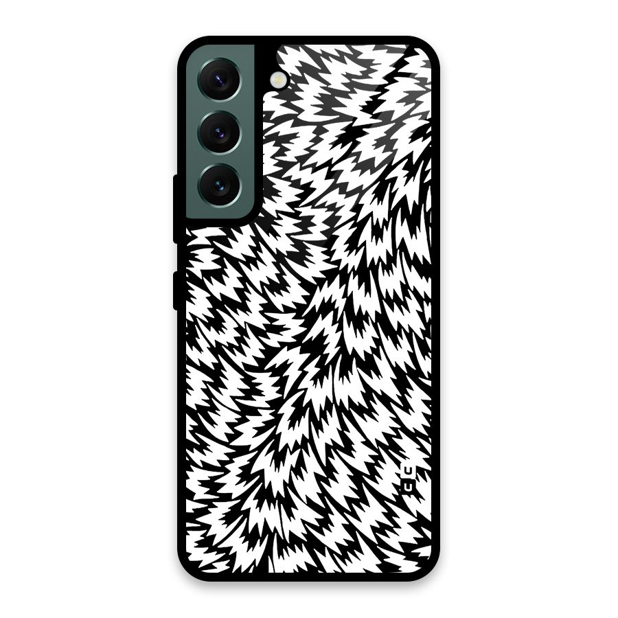 Lion Abstract Art Pattern Glass Back Case for Galaxy S22 5G