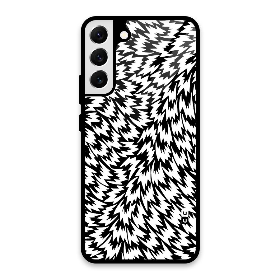 Lion Abstract Art Pattern Glass Back Case for Galaxy S22 Plus 5G