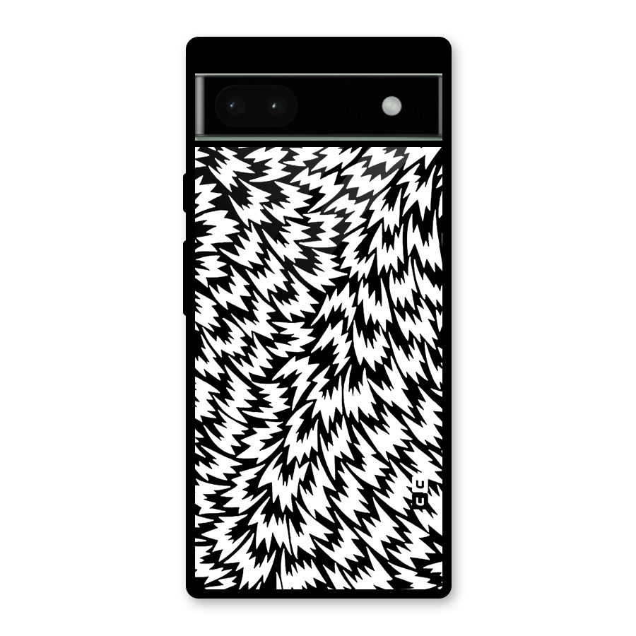 Lion Abstract Art Pattern Glass Back Case for Google Pixel 6a