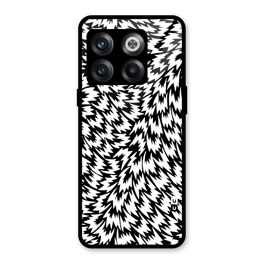 Lion Abstract Art Pattern Glass Back Case for OnePlus 10T