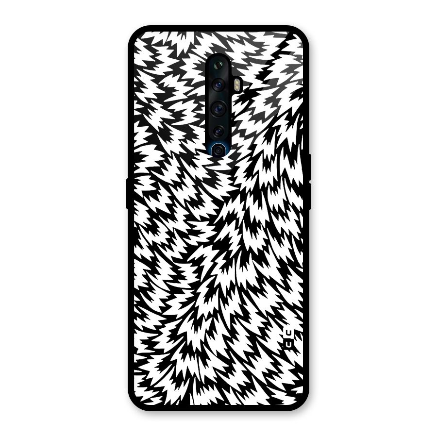 Lion Abstract Art Pattern Glass Back Case for Oppo Reno2 Z