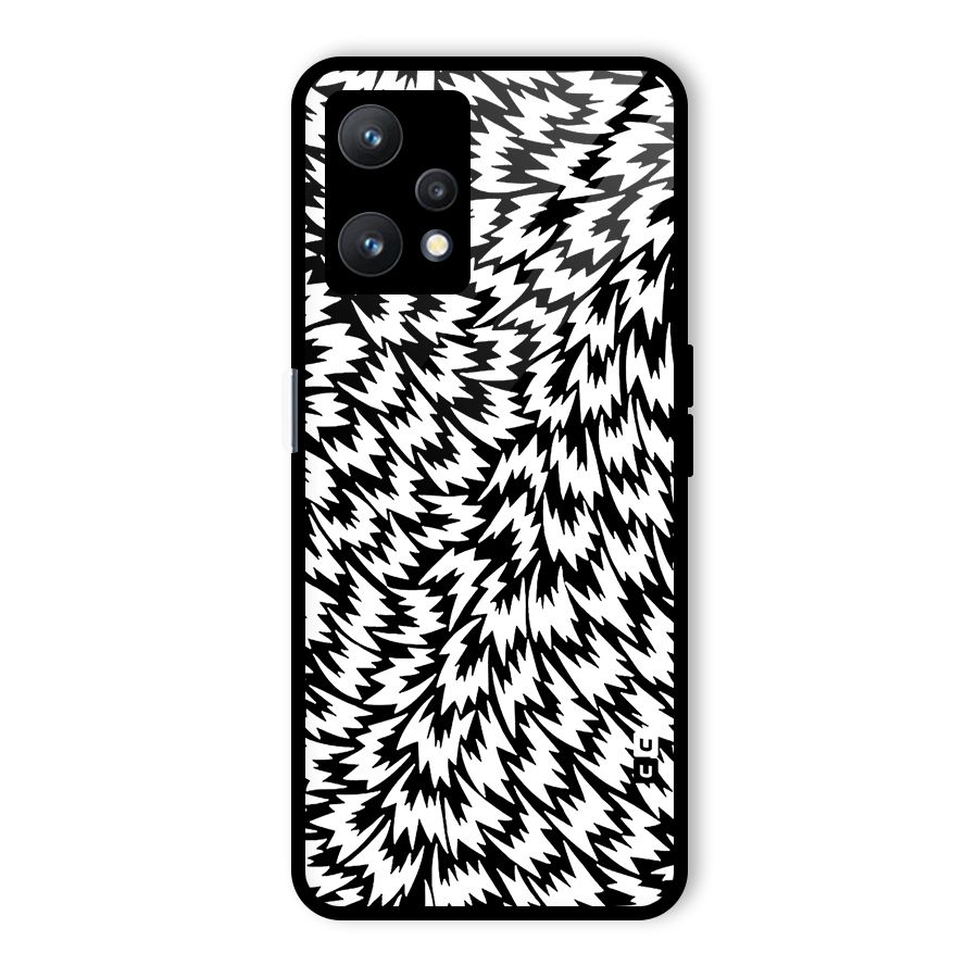 Lion Abstract Art Pattern Glass Back Case for Realme 9 Pro 5G