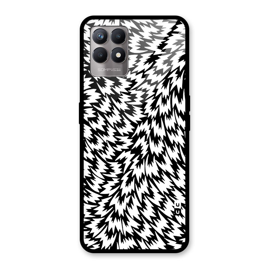 Lion Abstract Art Pattern Glass Back Case for Realme Narzo 50
