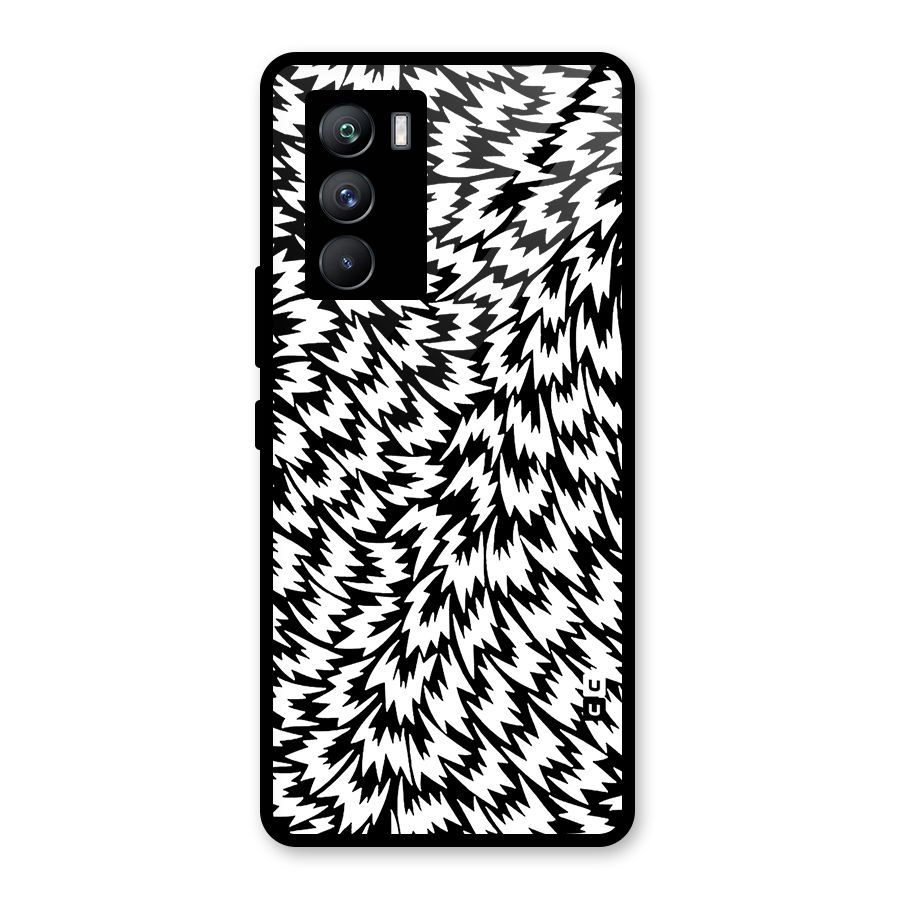 Lion Abstract Art Pattern Glass Back Case for Vivo iQOO 9 SE