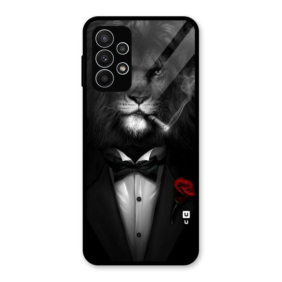 Lion Class Glass Back Case for Galaxy A23