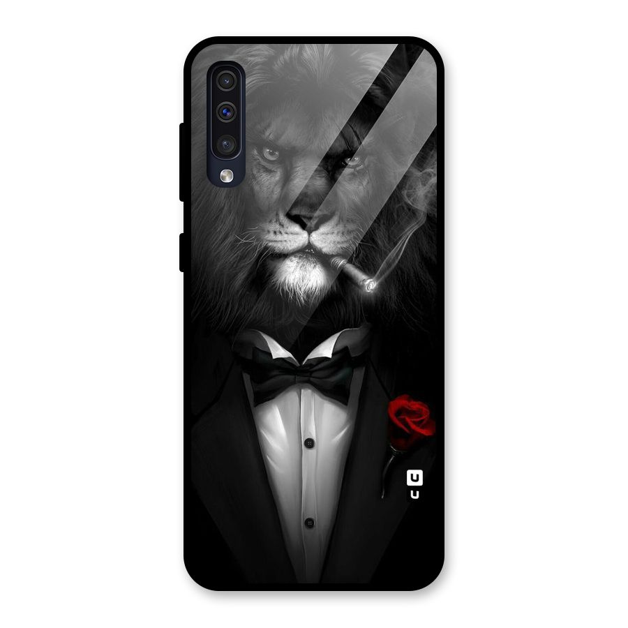 Lion Class Glass Back Case for Galaxy A30s