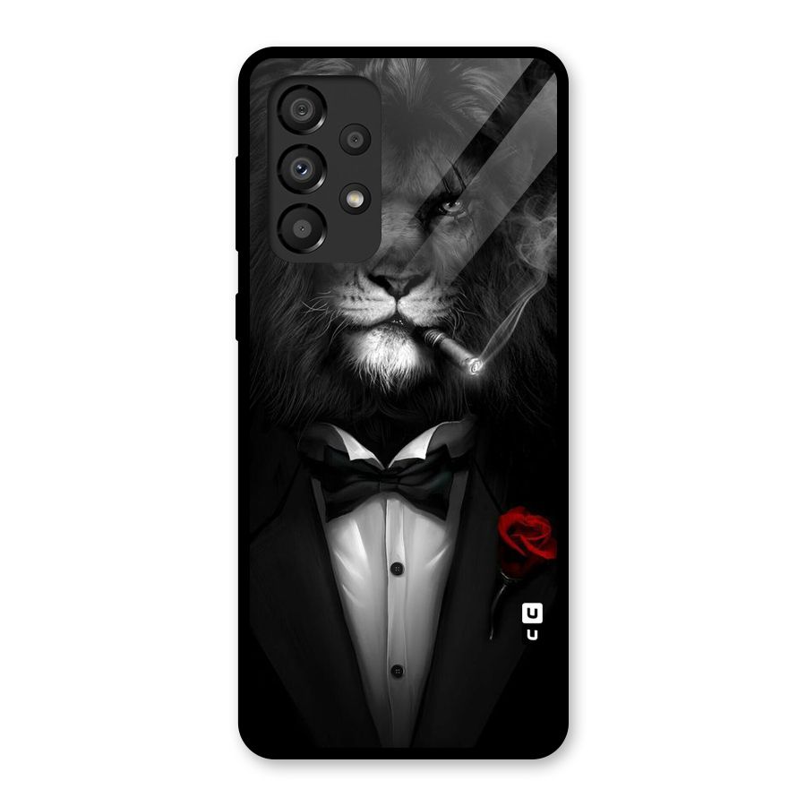 Lion Class Glass Back Case for Galaxy A33 5G