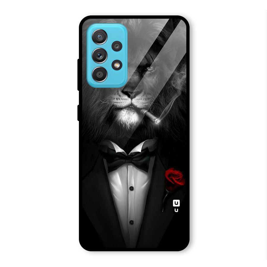Lion Class Glass Back Case for Galaxy A52s 5G