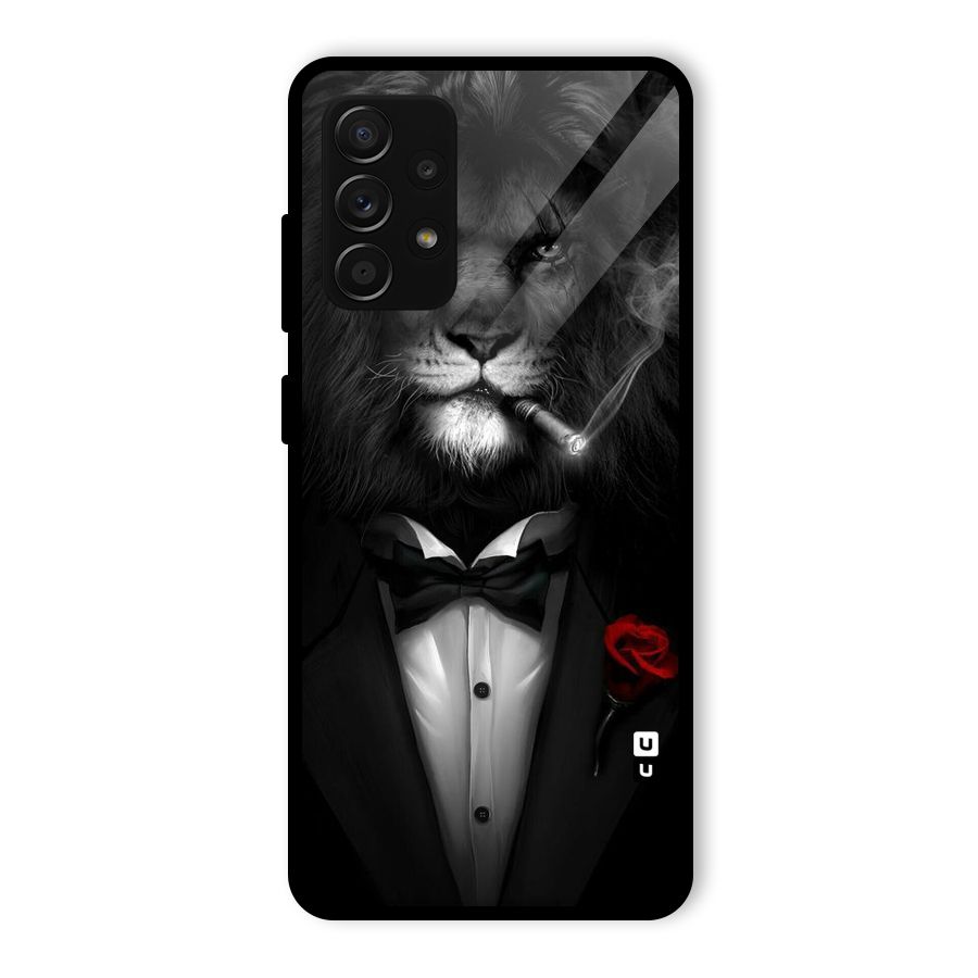 Lion Class Glass Back Case for Galaxy A53 5G