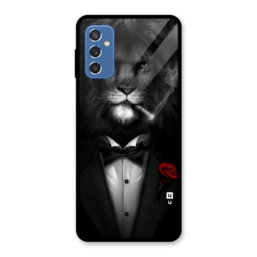 Lion Class Glass Back Case for Galaxy M52 5G