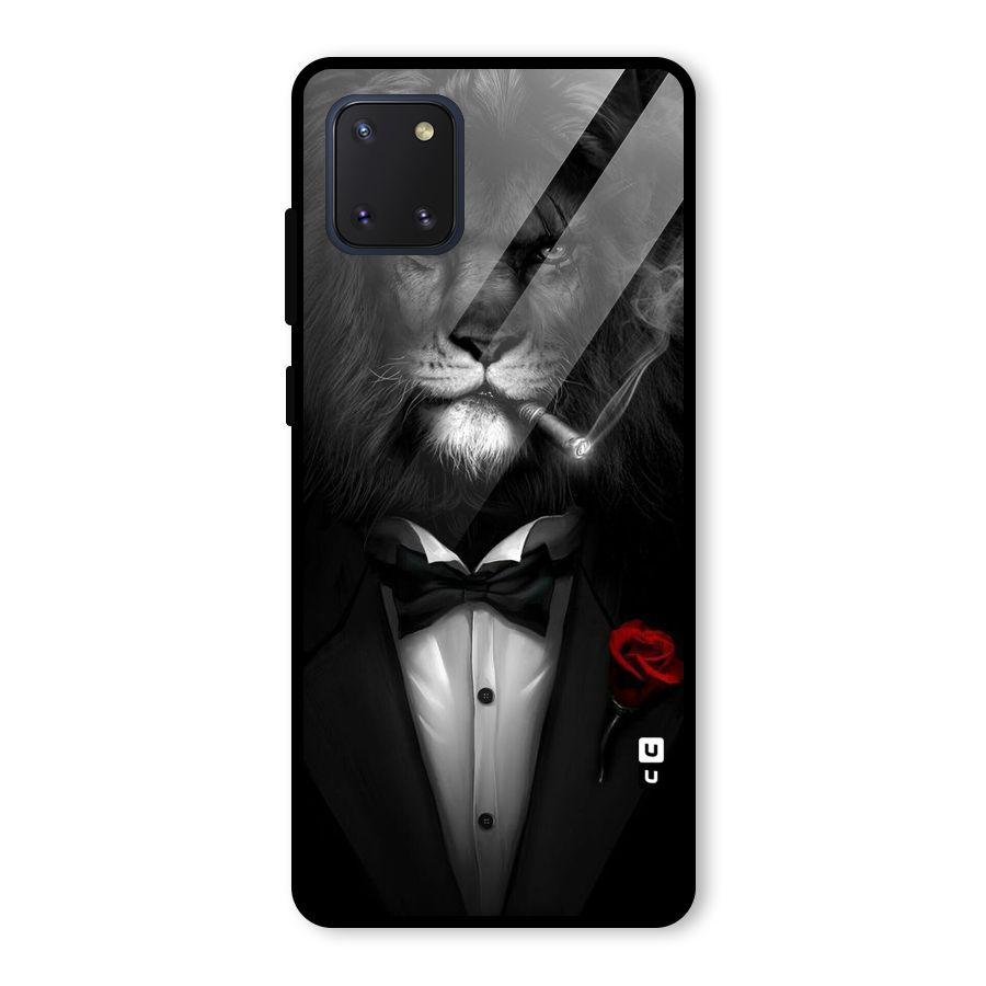 Lion Class Glass Back Case for Galaxy Note 10 Lite